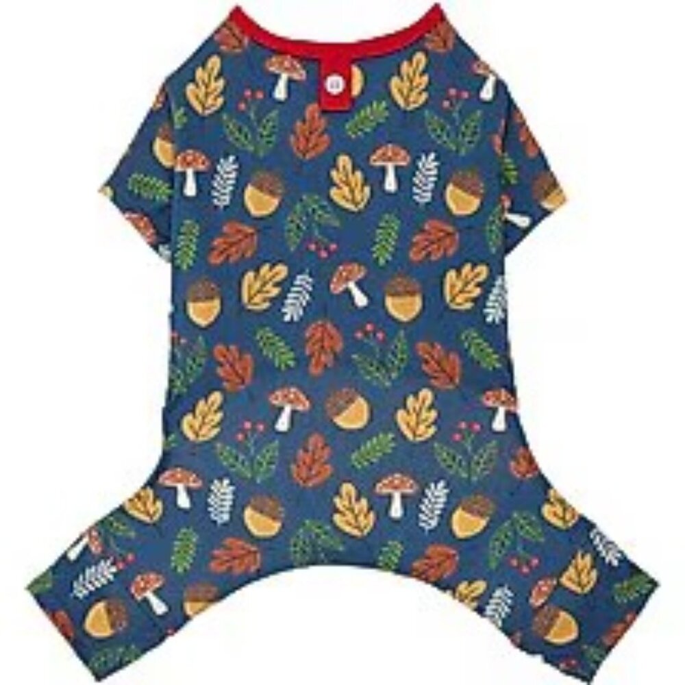 Woodland Print Dog Pajamas, XX-Large